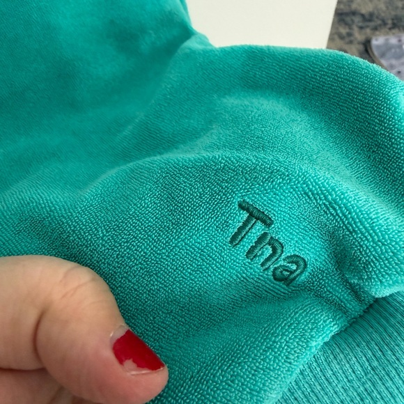 TNA Turquoise Terry Hoodie - Picture 4 of 6